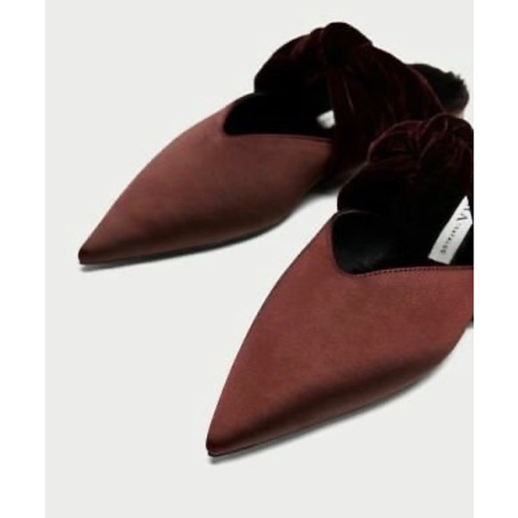 Zara satin and velvet mules - Picture 2 of 5